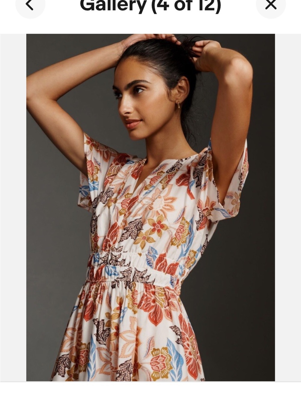 Anthropologie - The Somerset Maxi Dress In Bontanical Motiff XS